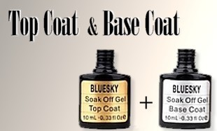 shellac nagellack top coat & base coat